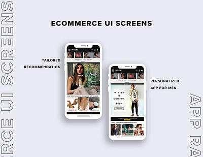 Recommendation screen for eCommerce App adobe brand ecommerce app graphic design photoshop recommendation ui ui ui design