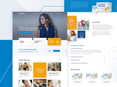 Cartilar · Redesign collagen concept design faqs medicine minimalist notice product redesign single ui ux website