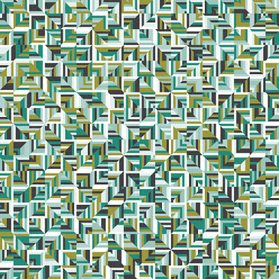 'IsoTemple' digital art estampa generative geometric geometry illustration pattern pattern design repeating squares temple vector
