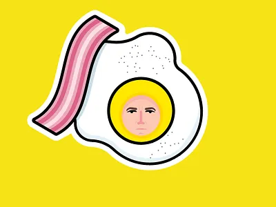 Halloween playoff by Stickermule! Egg and bacon costume bacon contest costume design egg funny halloween illustration sticker stickermule vector vectors