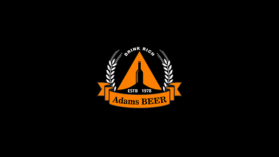 Adams BEER | 30 Days Challenge | Logo Design | Day 1 branding design illustration logo