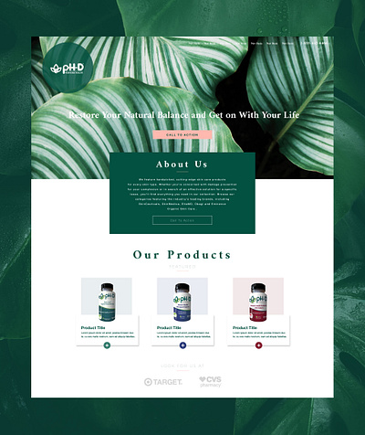 PHD HEALTH branding design identity illustration type typography ui ux web website