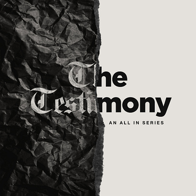 TheTestimony Series adobe photoshop church church design church marketing concept design design graphicdesign oldenglishfont photoshop sanserif social media design typography typography art