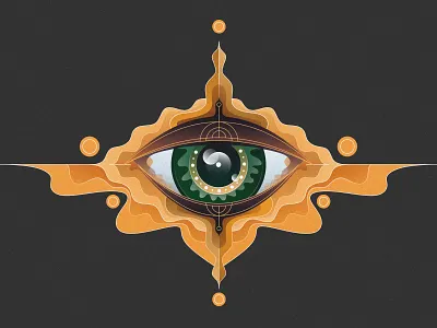 Mystic Eye bold design eye graphic illustration mystic vector