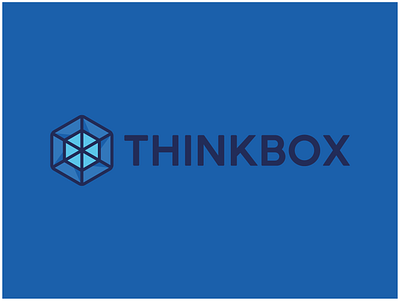 THINKBOX blue box cube iso logo think thinktank