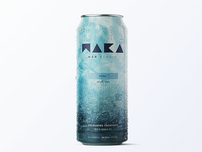 Waka Energy Drinks - Pure design drink energy energy drink mockup playground