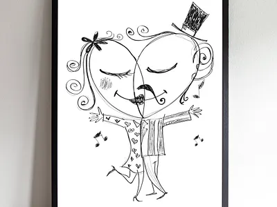 Waltz of love illustration