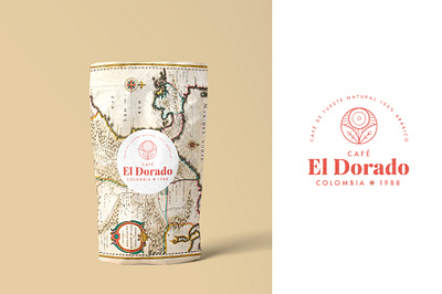 Café El Dorado - Brand & Packaging design brand café coffee colombia design dorado map packaging packaging design sunset