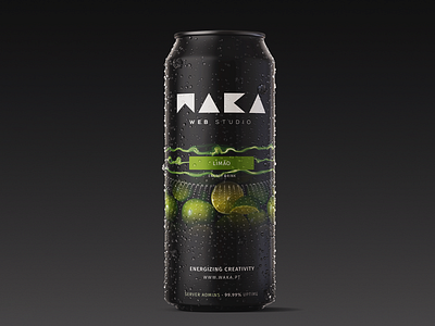 Waka Energy Drinks - Lemon design drink energy energy drink mockup playground