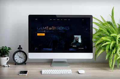 Game of Thrones Serial design game of thrones got minimal serial ui ux web