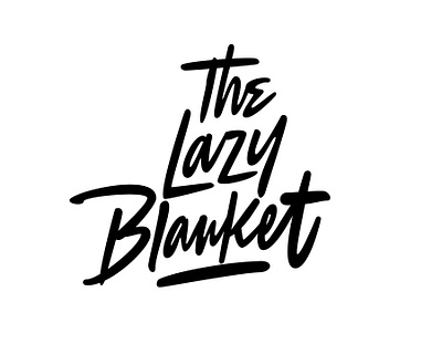 The Lazy Blanket brush lettering brushpen clientwork custom lettering hand drawn handlettering lettering logo logo designer logotype designer procreate typography