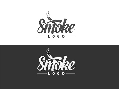 smoke LOGO branding lettering logo logo smoking logo typography