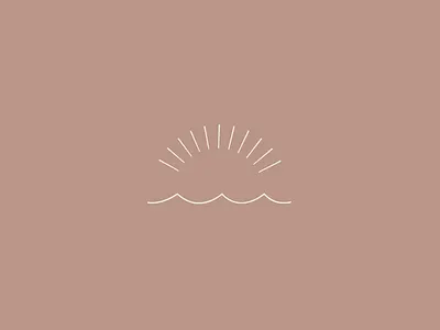 Pure Joy Branding beachy brand branding logo logo icon logo mark minimal minimalist