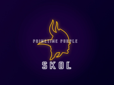 Primetime Purple affinity affinity designer american football football nfl skol thursday vikings