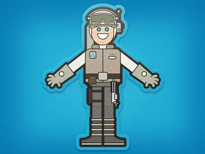 Space Farm Boy character design childrens illustration digital art disney illustration kidlit kids art lucasfilm star wars vector