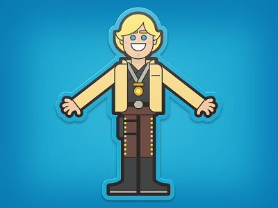 Space Farm Boy character design childrens illustration digital art disney illustration kidlit kids art lucasfilm space star wars vector