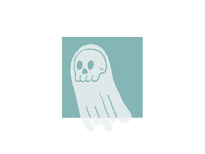 Inktober 2019 | Ghost duotone flat flat illustration ghost illustration illustrator inktober inktober2019 photoshop transparency