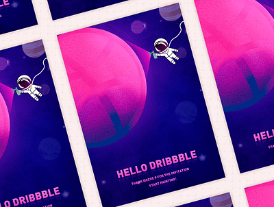 Hello Dribbble design hello hello dribble illustrations new shot