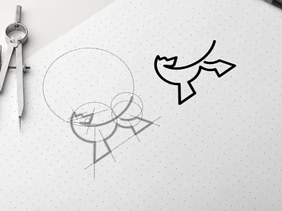 Monogram Dog Logo brand branding design designer dog dog logo garagephic studio graphic icon illustration inspiration logo minimalist simple vector