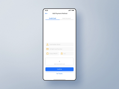 Add Credit Card - Interaction animation app credit card design interface mobile payment ui ui ux ux