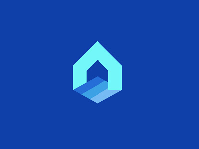 house/ field concept bold counstruction design foundation geometric house logo logodesign modern simple
