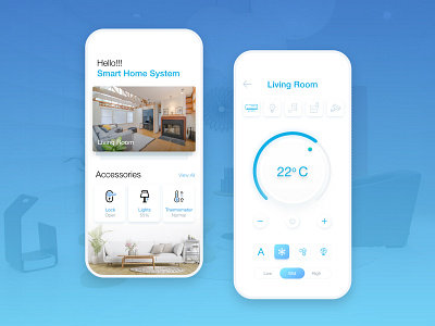 Home Automation UI UX Design home automation internet of things iot mobile app design smart app smart home smart home app smart house ui ux design