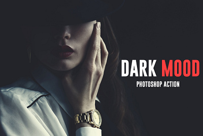 Dark Mood Photoshop Action action actions artistic atn color correction dark dark light design photo manipulation photoshop action