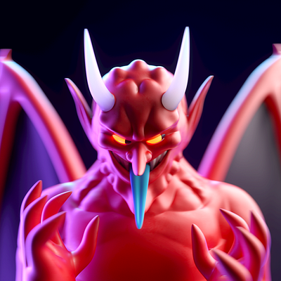 DIABLO 3d c4d character demonio halloween illustration octane persona render