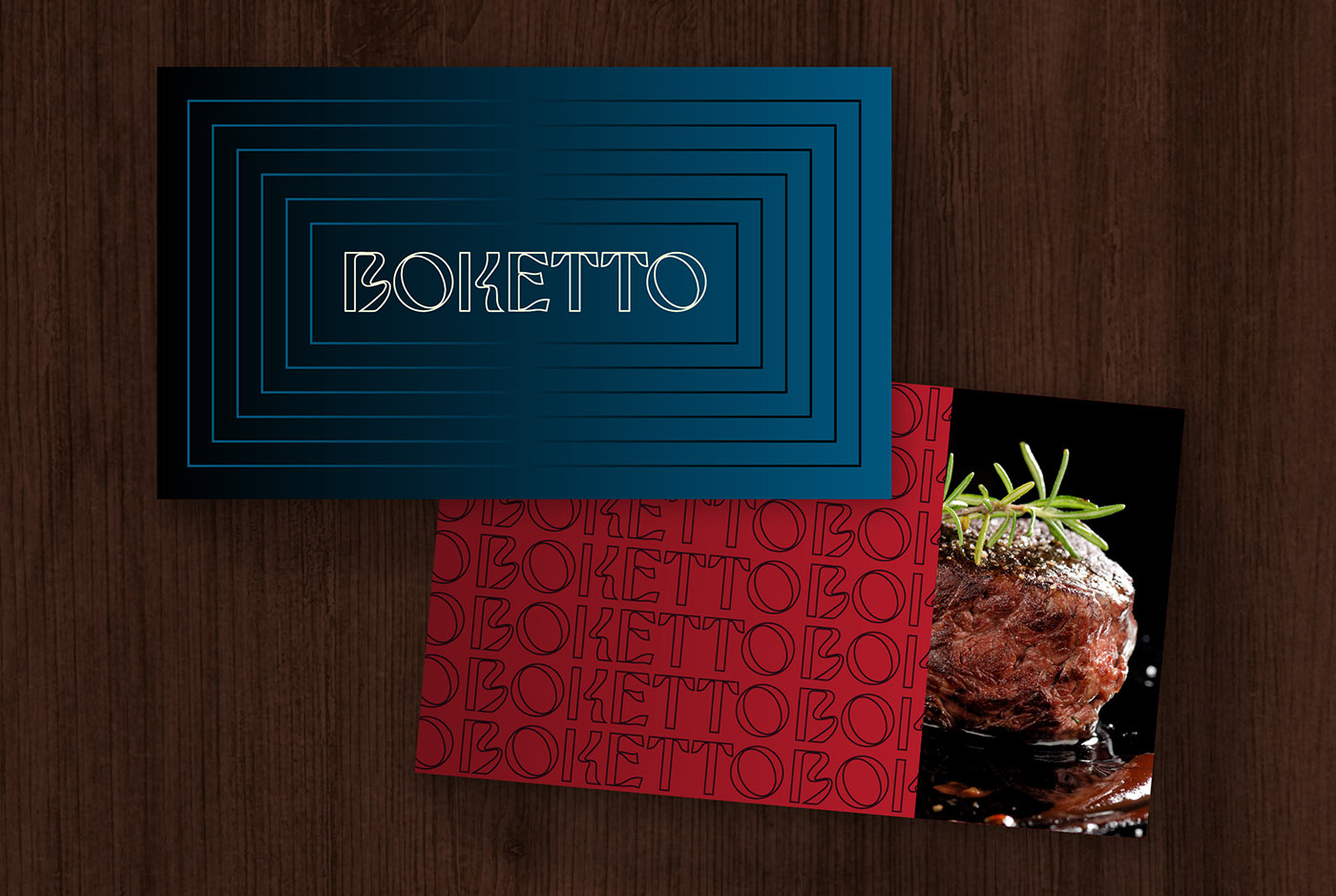 Boketto boketto branding classy club dj elegant food logo music restaurant steak steakhouse trendy