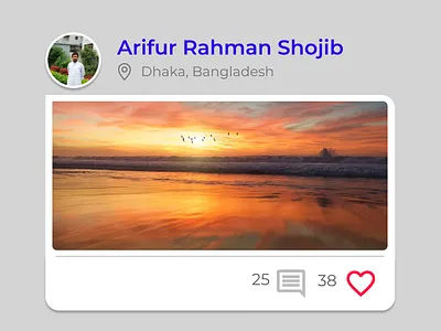 Image post android app ui design illustration social social app social media social network ui ui design