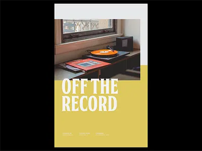 Poster a Day — 17 create every day graphic design layout poster poster a day record typography