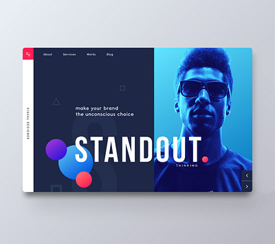 STANDOUT. Web Design brand choice design designer personal website portfolio portfolio design standout ui uiux visual design