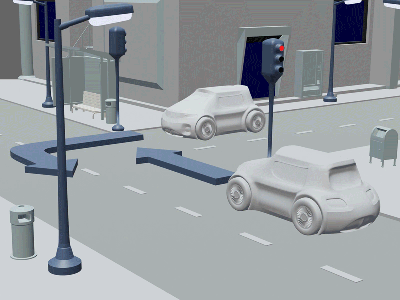 Driving Around 3d 3d animation app blender building car city design drive driving game art house road traffic travel traveling trip vehicle