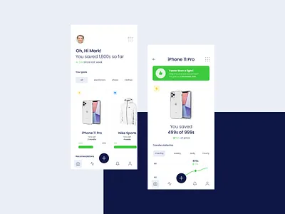 Goals App Concept app design electronics goal iphone mobile mobile app nike typography ui ux