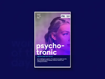 Word of the Day - Oct' 25 design dictionary flat lettering poster design type design typeface typography typography poster word of the day