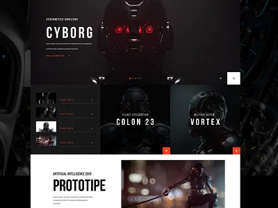 CYBORG app colorfull design flat interface letter ui ux web webdesign