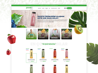 Juicetif Cold Pressed Juice E Commerce UI Design adobe xd concept ecommerce ecommerce design ecommerce shop ecommerce template juice sketch app ui ui ux design ux