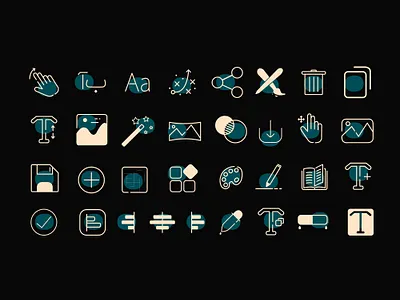 Icon Design project TextNegar DarkMode application design designer flat graphic design icon icon design icon set iconography icons illustration illustrator logo minimal ui ui ux ui design uidesign uiux vector