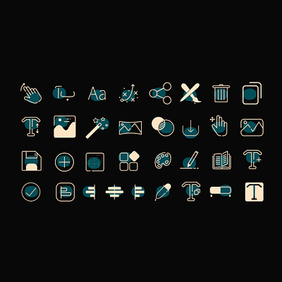 Icon Design project TextNegar DarkMode application design designer flat graphic design icon icon design icon set iconography icons illustration illustrator logo minimal ui ui ux ui design uidesign uiux vector