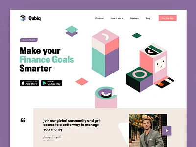 Qubiq Investment Platform analytics application banking branding community financial blog financial management fintech fundraising service halo halo lab investment investment platform mentorship money service ui website