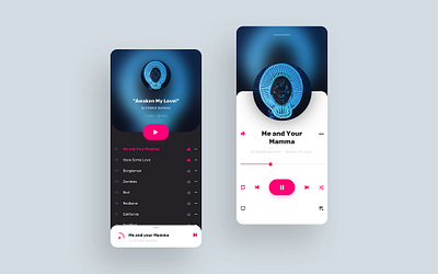 Music Player App childish ios mobile app music music app music player