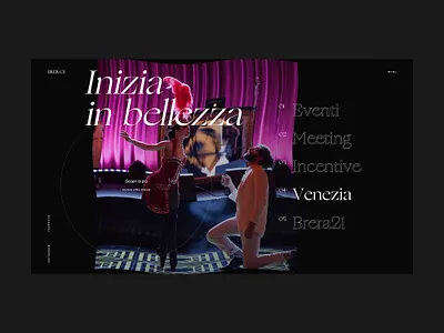 Brera branding clean design homepage luxury minimal typography ui ui design ux web webdesign webgl website