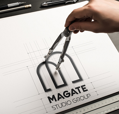 Magate android aplication app branding design graphic icon logo mockup ui