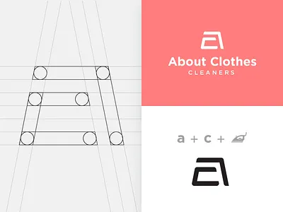a + c logo mark branding clean concept design illustration logo logo mark minimal ui vector
