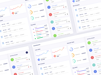 Dashboard app clean design flat icon mobile online ui ux web