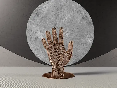 12 Labours - Metallic 3d design hand illustration