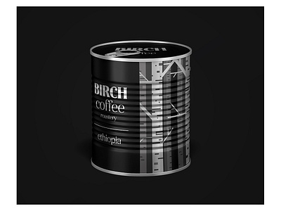 Birch Coffee roastery blackandwhite clean coffee cup design ethiopia flat illustration minimal packing vector warmup weekly warm up