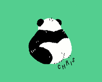 Chris butt design doodle funny illo illustration lol panda procreate sketch