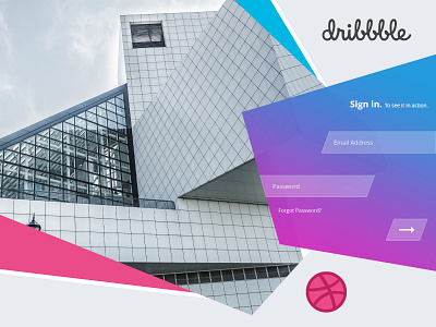 Dribbble Signin login login design login form login page login page design login screen sign sign in sign in form sign in page sign in screen ui uiux ux