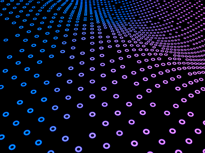 3D abstract pattern 3d blender circles pattern